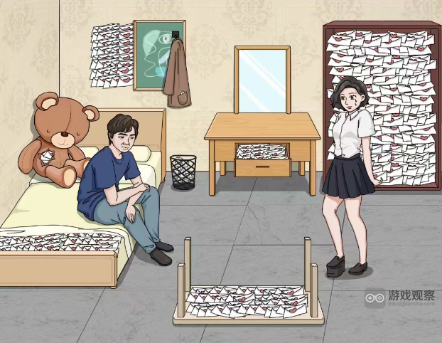 《进击的汉字》找出女友全部的情书通关攻略一览-进击的汉字找情书怎么过