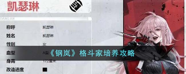 钢岚格斗家培养攻略 钢岚格斗家培养技巧