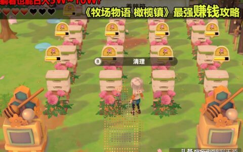 牧场物语橄榄镇攻略（全网最强赚钱方法）